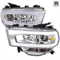 Spec-D Tuning 2500 PROJECTOR HEADLIGHTS CHROME HOUSING WITH CLEAR LENS, 2PK 2LHP-RAM1925-TM